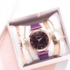 Women's watch set, Quartz bracelet with magnetic clasp, rhinestone, luxury, 5 pieces/set
