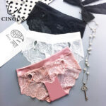 CINOON - Satin panties for women, Sexy underwear in transparent lace, comfortable and soft, special offer