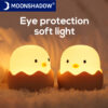 Soft Silicone Nightlight for kids, USB rechargeable, decorative indoor light, Animal touch, chick, ideal for the bedroom, great gift