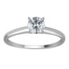Arista 0.50 Carat T.W. Round White Diamond Solitaire Ring in 14K White Gold (H-I, I1-I2)