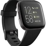 Fitbit Versa 2 Special Edition Health and Fitness Smart Watch with Heart Rate, Music, Alexa Built-In, Sleep and Swim Tracking, Navy and Pink Woven/Copper Rose, One Size (S and L Bands Included), 2.3
