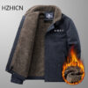 Winter Men's Jackets Cashmere Casual Cotton Fleece Bomber Jacket High Quality Fashion Warm Coats Brand Plus velvet Clothing